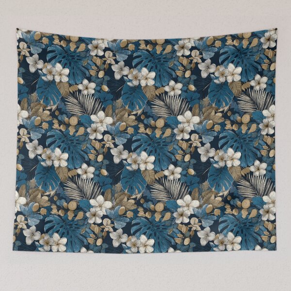 Item preview, Wild Tropical Flower Print  - Botanical Garden Pattern  - Birthday Gift For Wife designed and sold by RoyalStarsPatts.