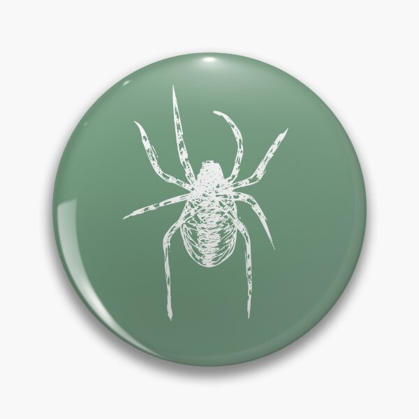 Item preview, Spider, Minimalist Handdrawn Ink Line Drawing Illustration, Mint Green designed and sold by SWSandraWechner.
