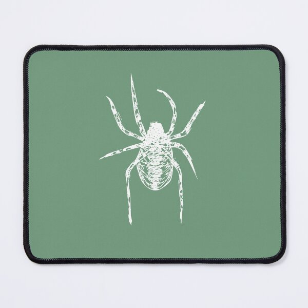 Item preview, Spider, Minimalist Handdrawn Ink Line Drawing Illustration, Mint Green designed and sold by SWSandraWechner.
