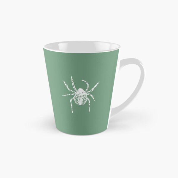 Item preview, Spider, Minimalist Handdrawn Ink Line Drawing Illustration, Mint Green designed and sold by SWSandraWechner.