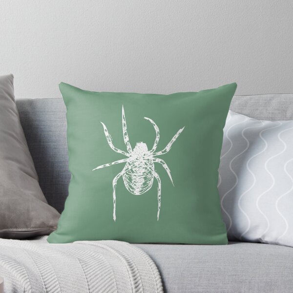 Item preview, Spider, Minimalist Handdrawn Ink Line Drawing Illustration, Mint Green designed and sold by SWSandraWechner.