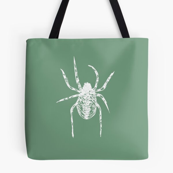 Item preview, Spider, Minimalist Handdrawn Ink Line Drawing Illustration, Mint Green designed and sold by SWSandraWechner.