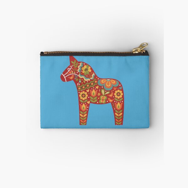 Item preview, Red Dala Horse – Scandinavian Folk Art Fusion by heidiannemorris © designed and sold by FOLK ART FUSION by heidiannemorris.