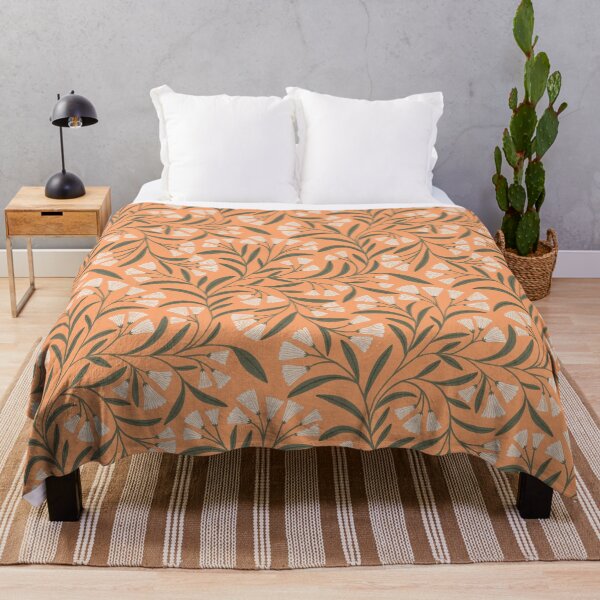 Item preview, Delicate trailing floral - Soft peach botanical pattern designed and sold by Illustrated by Nat.