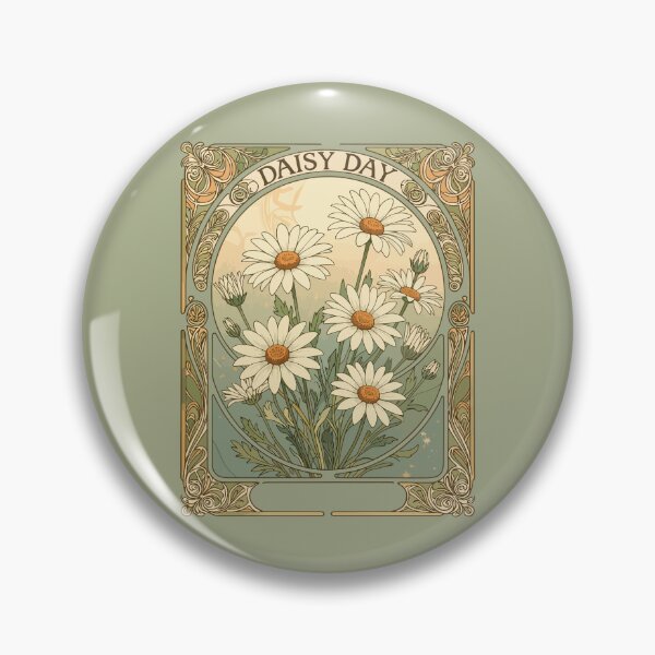 Item preview, Daisy Day Whimsical Art Nouveau Style designed and sold by taiche.