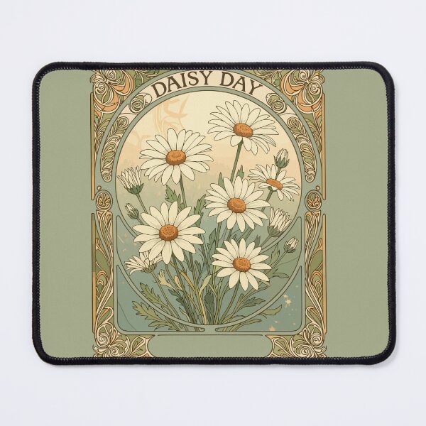Item preview, Daisy Day Whimsical Art Nouveau Style designed and sold by taiche.