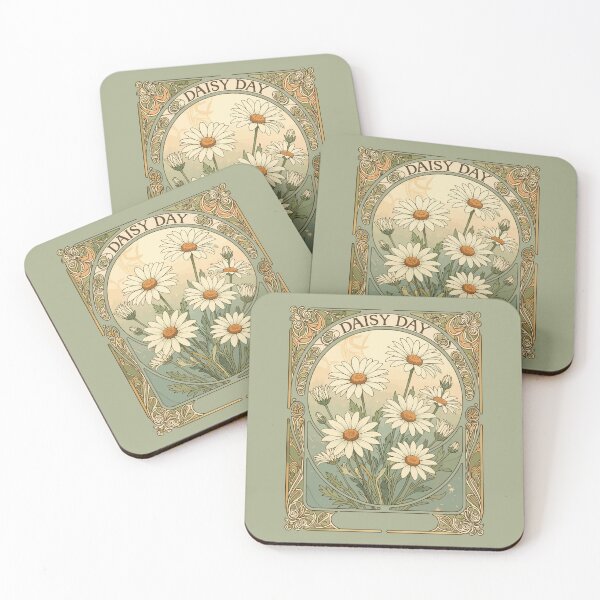Item preview, Daisy Day Whimsical Art Nouveau Style designed and sold by taiche.