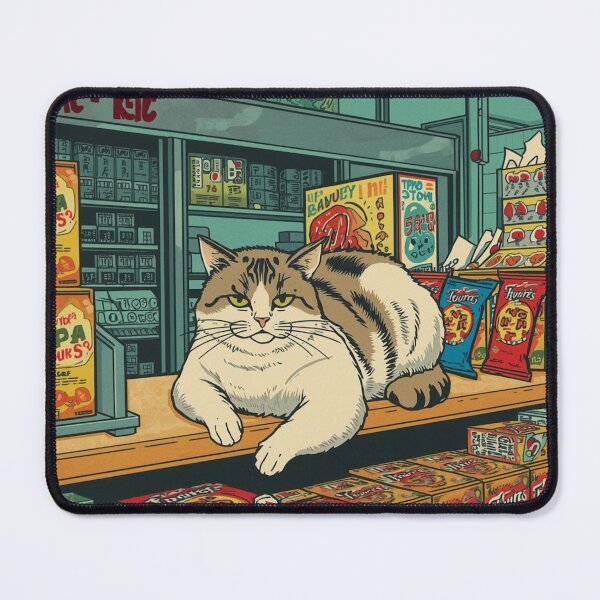 Item preview, Bodega Boss - NYC Cat Ukiyo-e Japanese Style Art designed and sold by Vandy Fullam.