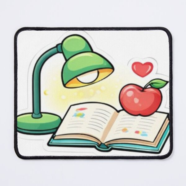 Item preview, Cute Study Lamp Sticker | Kawaii Desk Aesthetic designed and sold by PoisedPaper.