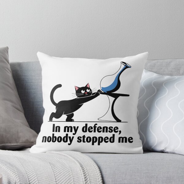 Item preview, Sleek Black Cat "Nobody Stopped Me" Design - Funny Cat Lover Gift designed and sold by ArthousePromos.
