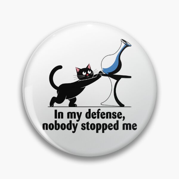 Item preview, Sleek Black Cat "Nobody Stopped Me" Design - Funny Cat Lover Gift designed and sold by ArthousePromos.