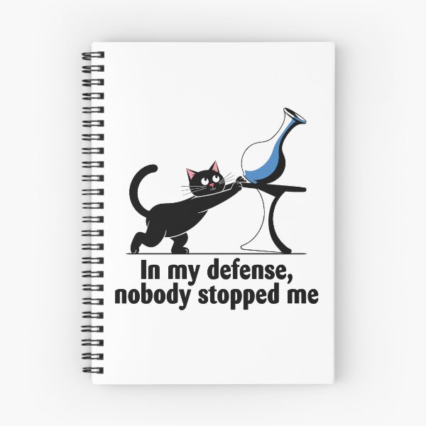 Item preview, Sleek Black Cat "Nobody Stopped Me" Design - Funny Cat Lover Gift designed and sold by ArthousePromos.