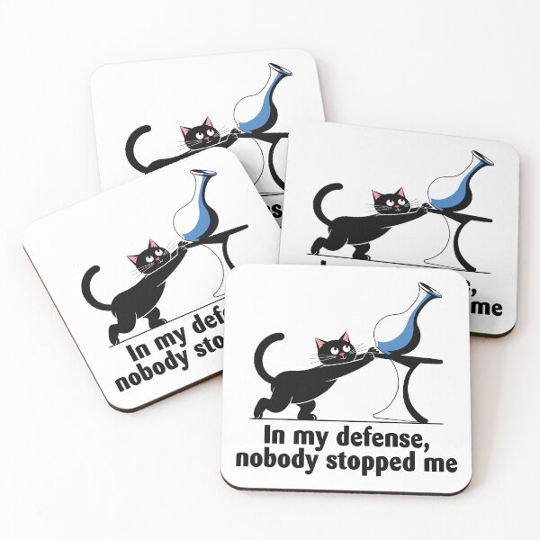 Item preview, Sleek Black Cat "Nobody Stopped Me" Design - Funny Cat Lover Gift designed and sold by ArthousePromos.