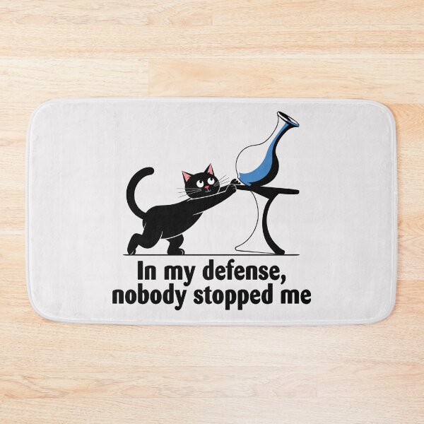 Item preview, Sleek Black Cat "Nobody Stopped Me" Design - Funny Cat Lover Gift designed and sold by ArthousePromos.