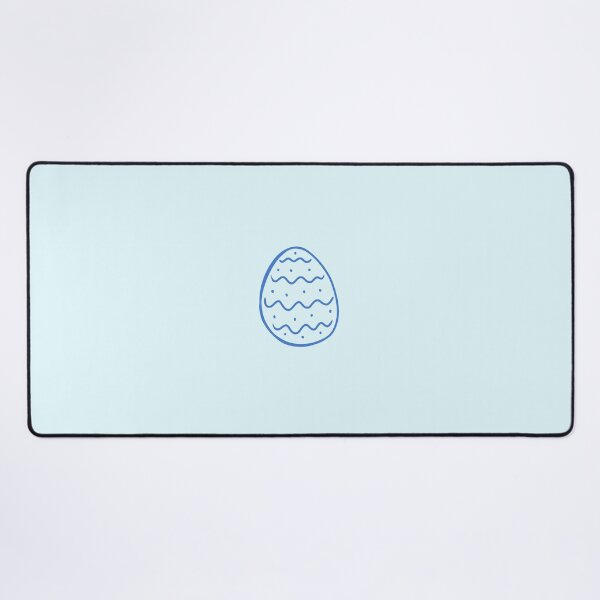 Item preview, Blue Easter Egg Line Art – Wavy Dots Pattern designed and sold by EmeraldeaArt.