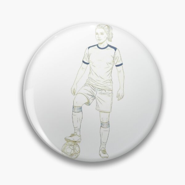 Item preview, Football sketch - female footballer designed and sold by FehlingMedia.