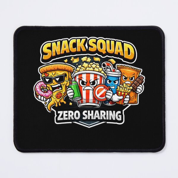 Item preview, SNACK SQUAD – ZERO SHARING – Funny Sticker & T-Shirt Design designed and sold by Timeless Junction.
