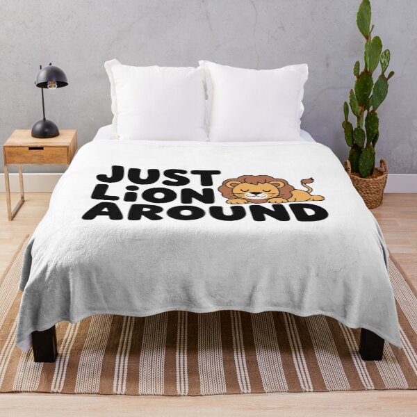 Item preview, Just Lion Around – Cute Kawaii Lion Pun designed and sold by PMCreative.