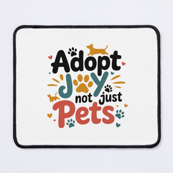Item preview, Adopt Joy Not Just Pets Cute Dog Lover Typography Design. Animal Rescue & Pet Adoption Quote designed and sold by Aarvya Fashion Club ( A.F.C ).
