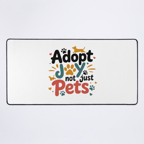 Item preview, Adopt Joy Not Just Pets Cute Dog Lover Typography Design. Animal Rescue & Pet Adoption Quote designed and sold by Aarvya Fashion Club ( A.F.C ).