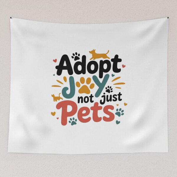Item preview, Adopt Joy Not Just Pets Cute Dog Lover Typography Design. Animal Rescue & Pet Adoption Quote designed and sold by Aarvya Fashion Club ( A.F.C ).