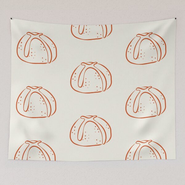 Item preview, Homemade Bread Line Art – Simple Rustic Loaf Illustration designed and sold by EmeraldeaArt.