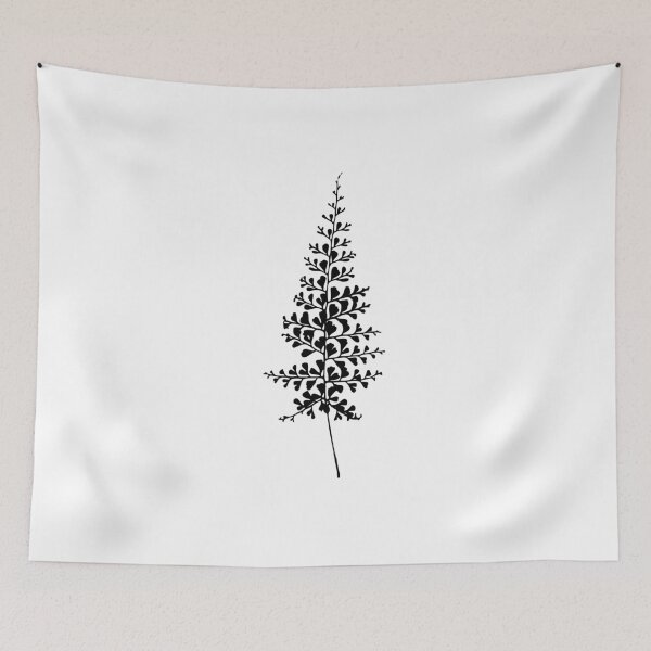 Item preview, Fern II, Minimalist Aesthetic Line Drawing Natural Design designed and sold by SWSandraWechner.