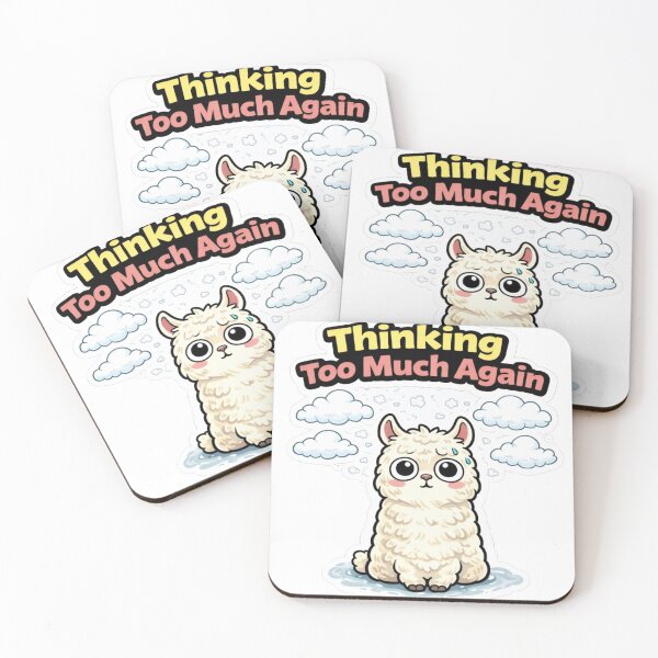 Item preview, Thinking Too Much Again Llama – Funny Overthinking Meme designed and sold by Gentlestate.