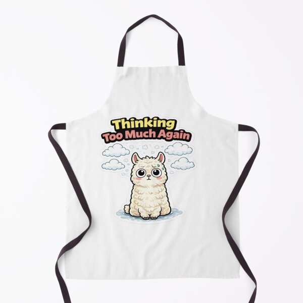 Item preview, Thinking Too Much Again Llama – Funny Overthinking Meme designed and sold by Gentlestate.