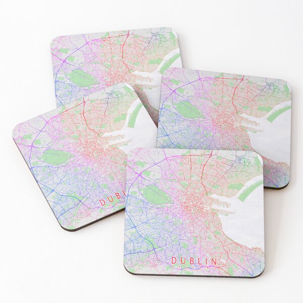 Item preview, Dublin City Map of Ireland - Colorful designed and sold by deMAP.