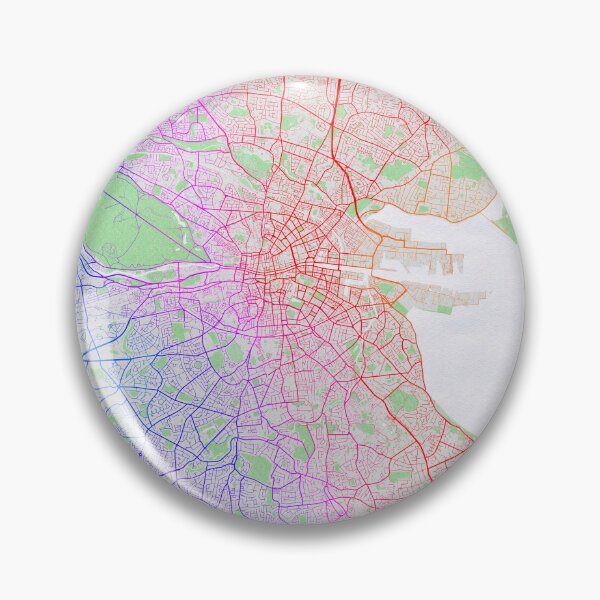 Item preview, Dublin City Map of Ireland - Colorful designed and sold by deMAP.