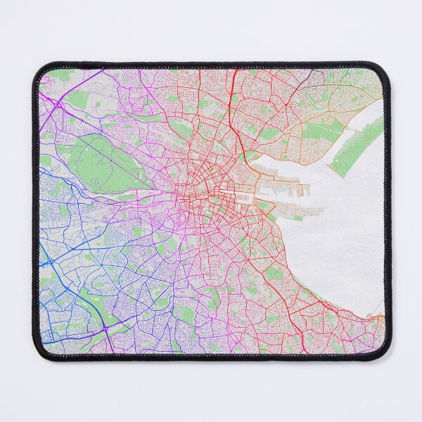 Item preview, Dublin City Map of Ireland - Colorful designed and sold by deMAP.