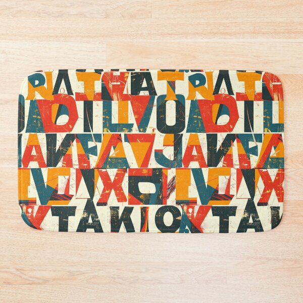 Item preview, Retro Alphabet Collage Pattern – Vintage Bold Typography Grunge Letter Design designed and sold by Windy-market.