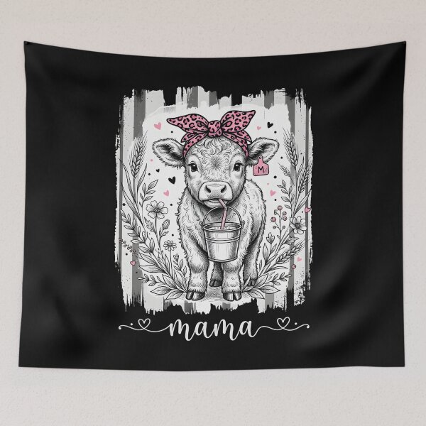 Item preview, Mama Highland Cow Floral Mothers Day Mom Funny Highland Cow designed and sold by OlakunleOloroz.