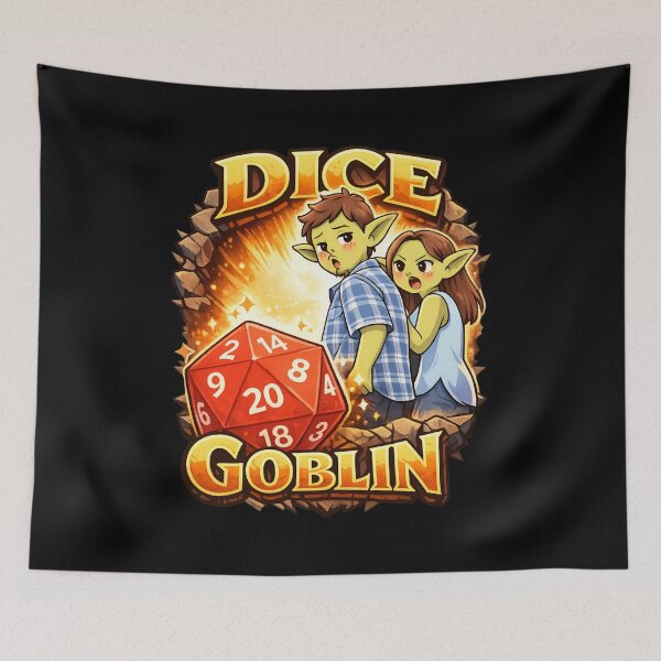 Item preview, Dice Goblin Funny Distracted Gamer Meme D20 RPG designed and sold by Fenay Designs.