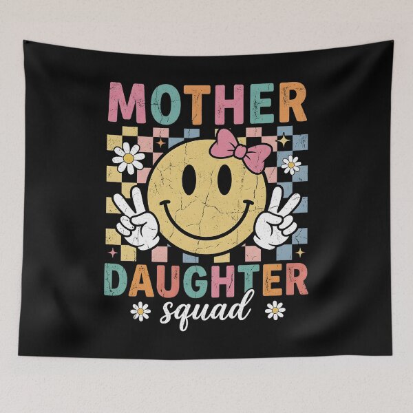 Item preview, Matching Mother Daughter Squad Groovy Smile Face Mothers Day designed and sold by OlakunleOloroz.