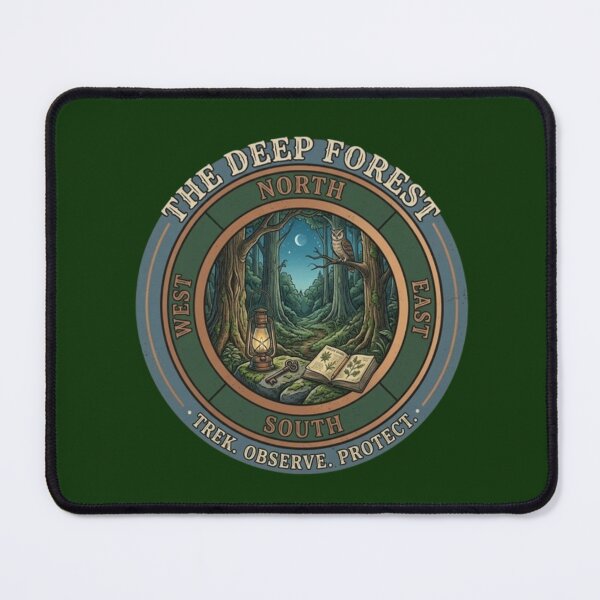 Item preview, The Deep Forest – Trek. Observe. Protect. Emblem Design  designed and sold by Dogandesighn.