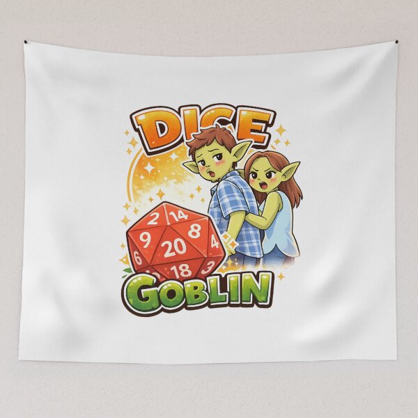 Item preview, Funny Dice Goblin Distracted Meme Tabletop RPG Gaming designed and sold by Fenay Designs.