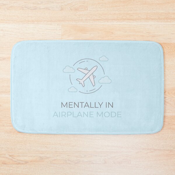 Item preview, Mentally in Airplane Mode Introvert Humor designed and sold by Quiet Mode Studio.