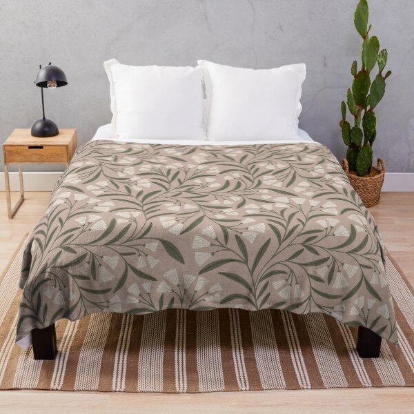 Item preview, Delicate trailing floral - Neutral clay beige botanical pattern designed and sold by Illustrated by Nat.
