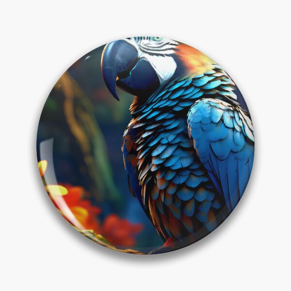 Item preview, Radiant Jungle Macaw – Vibrant Colors in a Dreamlike Forest designed and sold by Gabi.Media.
