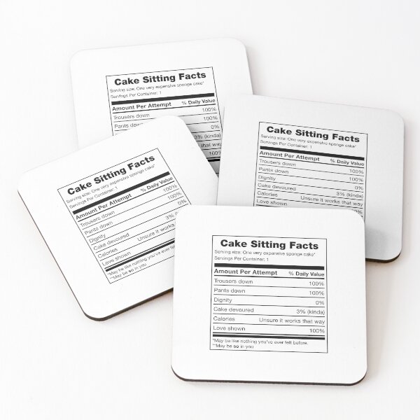Item preview, Cake Sitting Facts designed and sold by eldram.