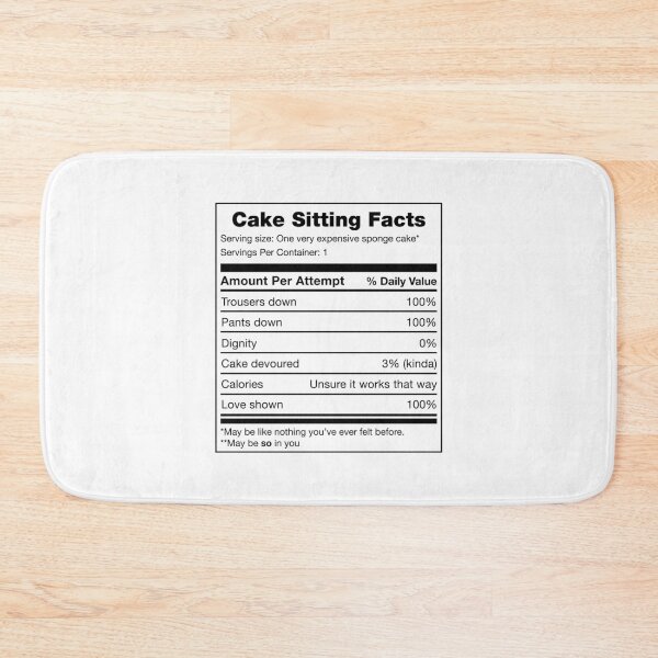 Item preview, Cake Sitting Facts designed and sold by eldram.