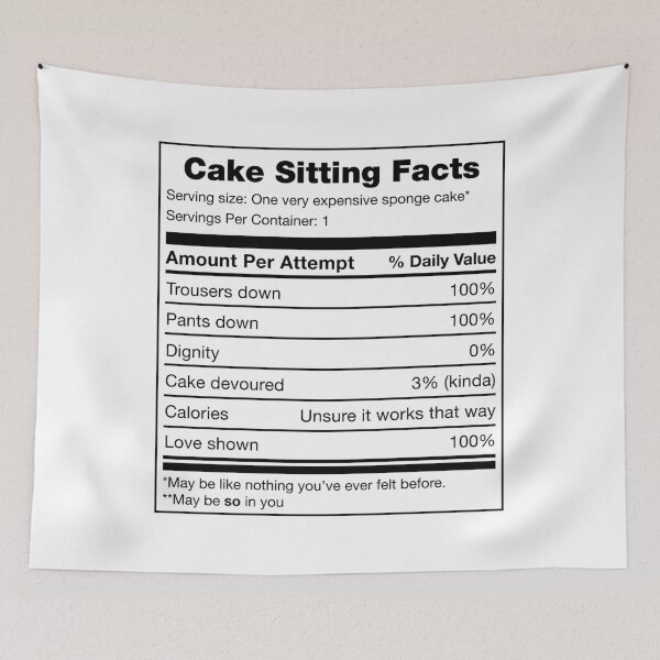Item preview, Cake Sitting Facts designed and sold by eldram.