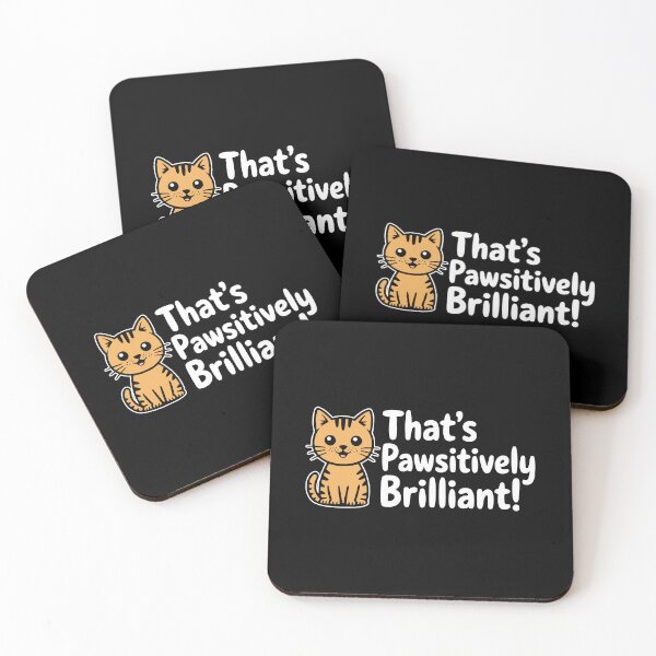 Item preview, That’s Pawsitively Brilliant Cute Orange Cat Pun designed and sold by PMCreative.