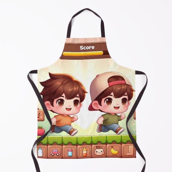 Item preview, Cute Brothers Platformer Running Adventure designed and sold by AI-Only Creations.