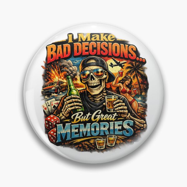 Item preview, I Make Bad Decisions Graphic Tee | Unisex Premium T-Shirt for Casual Wear designed and sold by MoolokaiApperal.