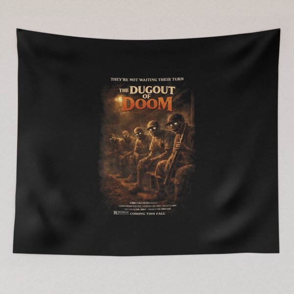 Item preview, They’re Not Waiting Their Turn Baseball Horror Movie Poster Vintage Dugout Design designed and sold by GhostDawgs.