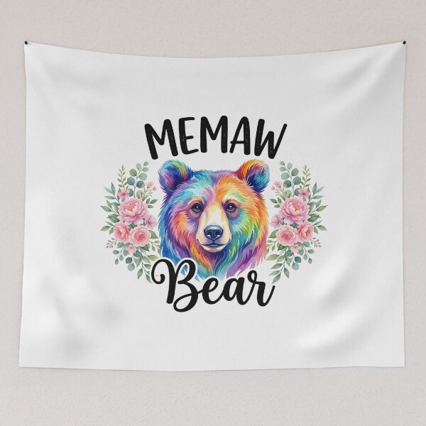 Item preview, Memaw Bear Floral Graphic for Mothers Day Moments designed and sold by OlakunleOloroz.