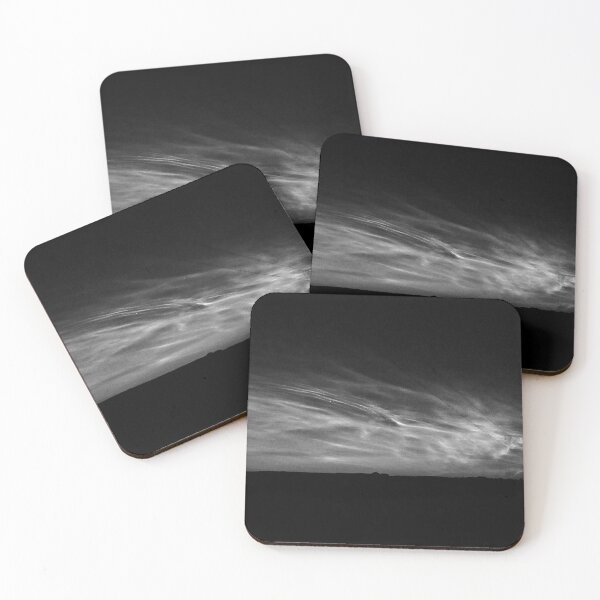 Item preview, Moody monochrome Noctilucent Night Sky Over Rural Horizon With Luminous Clouds  designed and sold by ivon55.